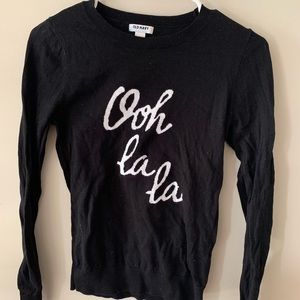 Old Navy crew neck Ooh la la sweater